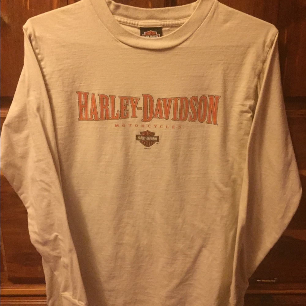 Women’s Long Sleeve Harley Davidson Shirt Med EUC